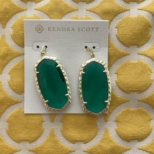 Kendra Scott Earrings Ella Drop Emerald Earrings